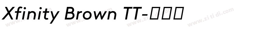 Xfinity Brown TT字体转换